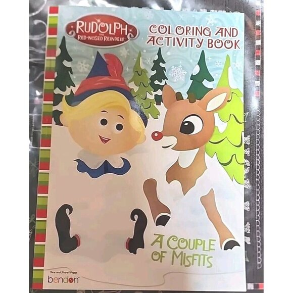 Rudolph Red Nose Reindeer Coloring and Activity Book NEW 120 Pages - Picture 1 of 2